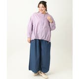 【大きいサイズ】バンドカラーラメストライプシャツ | eur3 | 詳細画像28 