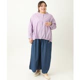 【大きいサイズ】バンドカラーラメストライプシャツ | eur3 | 詳細画像29 