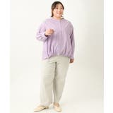 【大きいサイズ】バンドカラーラメストライプシャツ | eur3 | 詳細画像30 