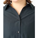 【大きいサイズ】フィブリルサテンドロップショルダーシャツ | eur3 | 詳細画像18 