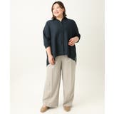 【大きいサイズ】フィブリルサテンドロップショルダーシャツ | eur3 | 詳細画像22 