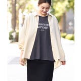 イエロー(25) | 【大きいサイズ】フィブリルサテンドロップショルダーシャツ | eur3