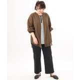 【大きいサイズ】バンドカラーコットンブラウス | eur3 | 詳細画像14