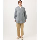 【大きいサイズ】バンドカラーコットンブラウス | eur3 | 詳細画像25