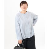 【大きいサイズ】バンドカラーストライプシャツ | eur3 | 詳細画像17 