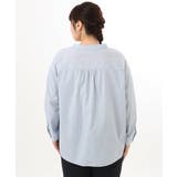【大きいサイズ】バンドカラーストライプシャツ | eur3 | 詳細画像20 