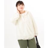 【大きいサイズ】レースアップメッシュフーディ | eur3 | 詳細画像4 