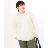 【大きいサイズ】レースアップメッシュフーディ | eur3 | 詳細画像5 