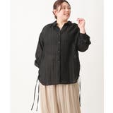 ブラック(94) | 【大きいサイズ】シアードビーブラウス | eur3