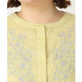 【大きいサイズ】フラワー刺繍ブラウス | eur3 | 詳細画像11 