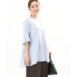 【大きいサイズ/11号サイズあり】Vネックペプラムブラウス | eur3 | 詳細画像1 