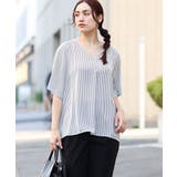 【大きいサイズ/11号サイズあり】Vネックフレアスリーブブラウス | eur3 | 詳細画像1 