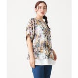 【大きいサイズ】リゾートプリントブラウス＋タンクトップセット | eur3 | 詳細画像26 