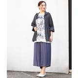 【大きいサイズ】リゾートプリントブラウス＋タンクトップセット | eur3 | 詳細画像6 