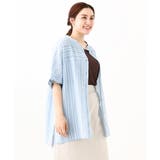 【大きいサイズ】ドビーストライプチュニックブラウス | eur3 | 詳細画像6 