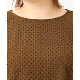 【大きいサイズ】エンボスドットブラウス | eur3 | 詳細画像13 