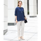 【大きいサイズ】エンボスドットブラウス | eur3 | 詳細画像3 