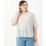 【大きいサイズ】ラメストライプブラウス | eur3 | 詳細画像4