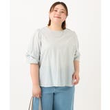 【大きいサイズ】ラメストライプブラウス | eur3 | 詳細画像5