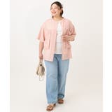 【大きいサイズ/soso×eur3】バンドカラーシャツタンクトップセット | eur3 | 詳細画像13 