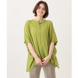 【大きいサイズ】シャーリングシア―ブラウス | eur3 | 詳細画像1