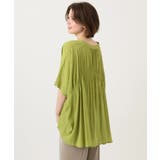 【大きいサイズ】シャーリングシア―ブラウス | eur3 | 詳細画像2