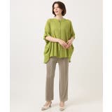 【大きいサイズ】シャーリングシア―ブラウス | eur3 | 詳細画像3