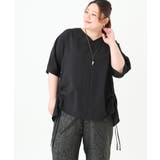 ブラック(94) | 【大きいサイズ】Vネックポコポコプルオーバー | eur3