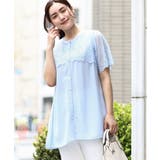 【大きいサイズ】スカラップレースブラウス | eur3 | 詳細画像1