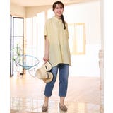 【大きいサイズ/接触冷感】シア―ボクシーシルエットブラウス | eur3 | 詳細画像5
