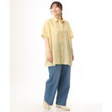 【大きいサイズ/接触冷感】シア―ボクシーシルエットブラウス | eur3 | 詳細画像9
