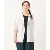 【大きいサイズ】シアーフーディー半袖ブラウス | eur3 | 詳細画像18 