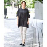 【大きいサイズ/a.v.v×eur3】サテンシャーリングブラウス | eur3 | 詳細画像18 