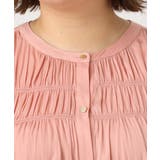 【大きいサイズ/a.v.v×eur3】サテンシャーリングブラウス | eur3 | 詳細画像7 