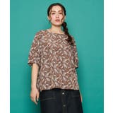 【大きいサイズ】フラワープリントブラウス | eur3 | 詳細画像14 