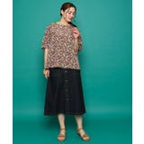 【大きいサイズ】フラワープリントブラウス | eur3 | 詳細画像17 