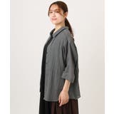 【大きいサイズ】バックギャザーシャツ | eur3 | 詳細画像27
