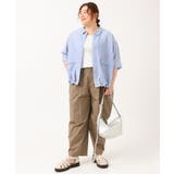 【大きいサイズ】シアーハーフスリーブシャツ | eur3 | 詳細画像15 