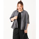 【大きいサイズ】シアーハーフスリーブシャツ | eur3 | 詳細画像23 