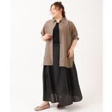 【大きいサイズ/a.v.v×eur3】接触冷感シアーブラウス | eur3 | 詳細画像15 