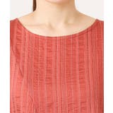 【WEB先行販売】【大きいサイズ/接触冷感】ドビーストライプイレヘムブラウス | eur3 | 詳細画像8 