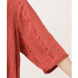 【WEB先行販売】【大きいサイズ/接触冷感】ドビーストライプイレヘムブラウス | eur3 | 詳細画像9 