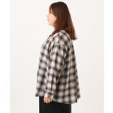 【大きいサイズ】オンブレ―チェックシャツ | eur3 | 詳細画像6 