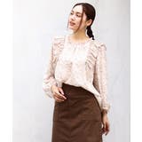 【大きいサイズ】シフォンボタニカルブラウス | eur3 | 詳細画像2 