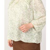 【大きいサイズ】シフォンボタニカルブラウス | eur3 | 詳細画像21 