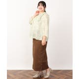 【大きいサイズ】シフォンボタニカルブラウス | eur3 | 詳細画像25 