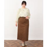 【大きいサイズ】シフォンボタニカルブラウス | eur3 | 詳細画像26 