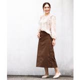 【大きいサイズ】シフォンボタニカルブラウス | eur3 | 詳細画像3 