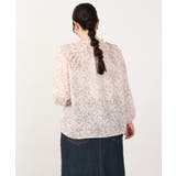 【大きいサイズ】シフォンボタニカルブラウス | eur3 | 詳細画像7 