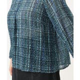 【大きいサイズ】カットジャカードチェック柄ブラウス | eur3 | 詳細画像19 